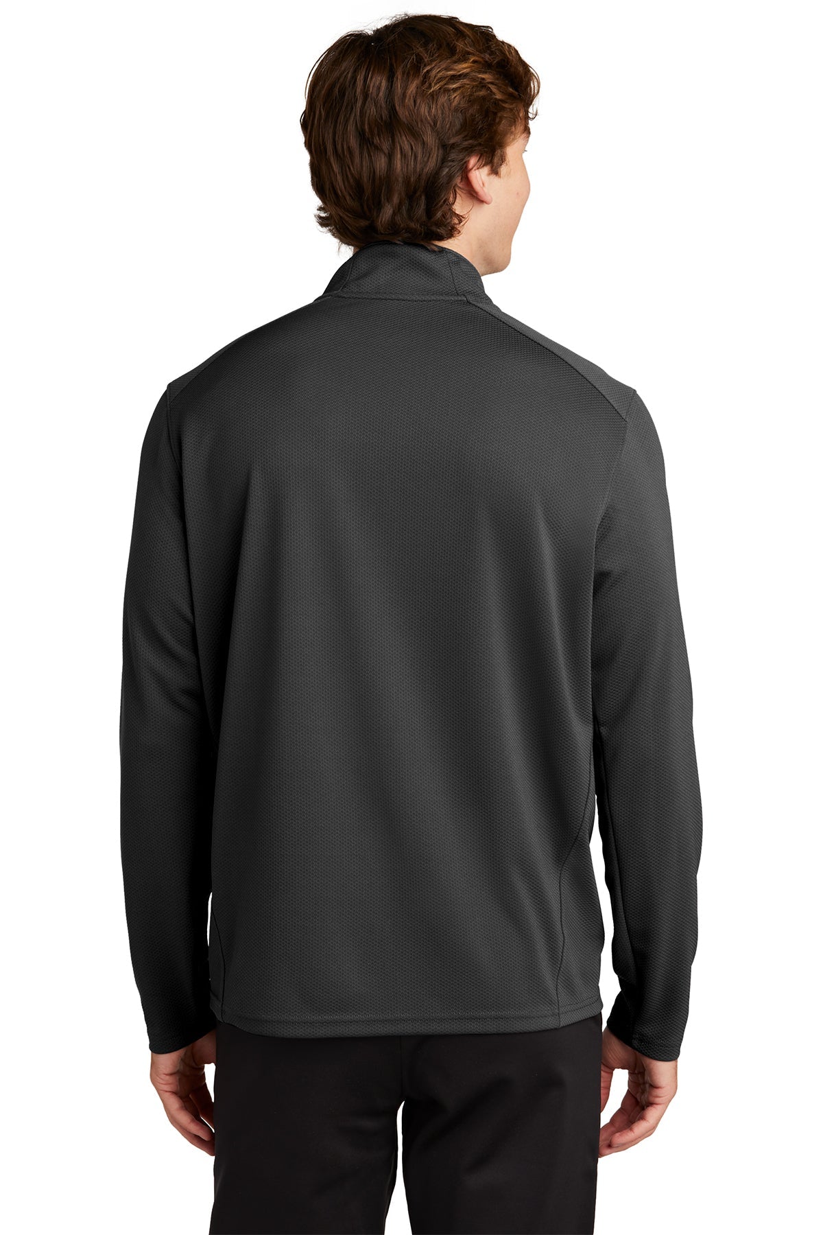 Sport-Tek Sport-Wick Textured Customized 1/4-Zip Pullovers, Black [Orpical Technology Solutions]