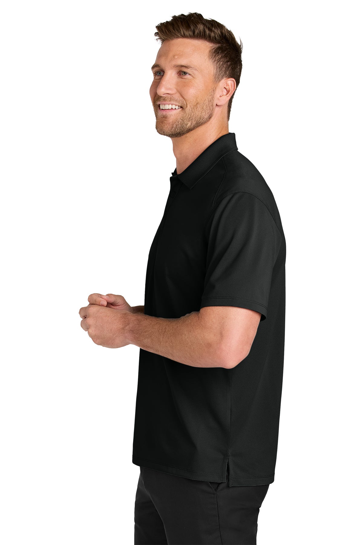 Port Authority Tall Wearever Performance Pique Polo, Deep Black