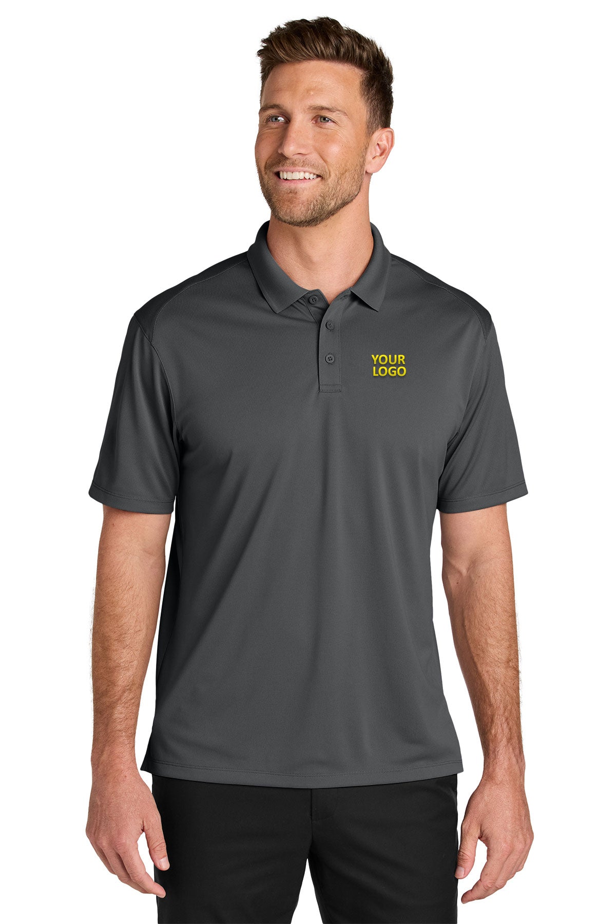 Port Authority Tall Wearever Performance Pique Polo, Storm Grey [United Rolls]