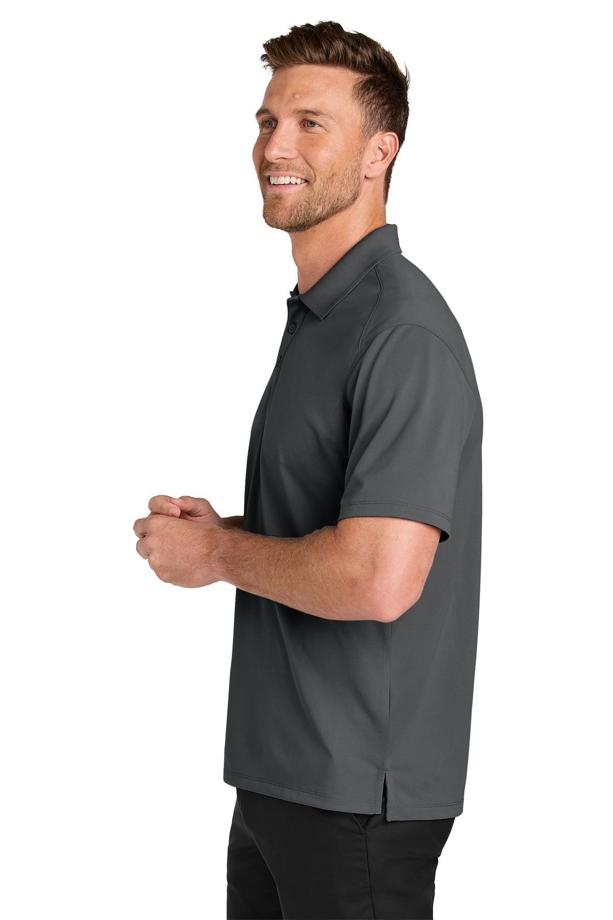 Port Authority Tall Wearever Performance Pique Polo, Storm Grey [United Rolls]