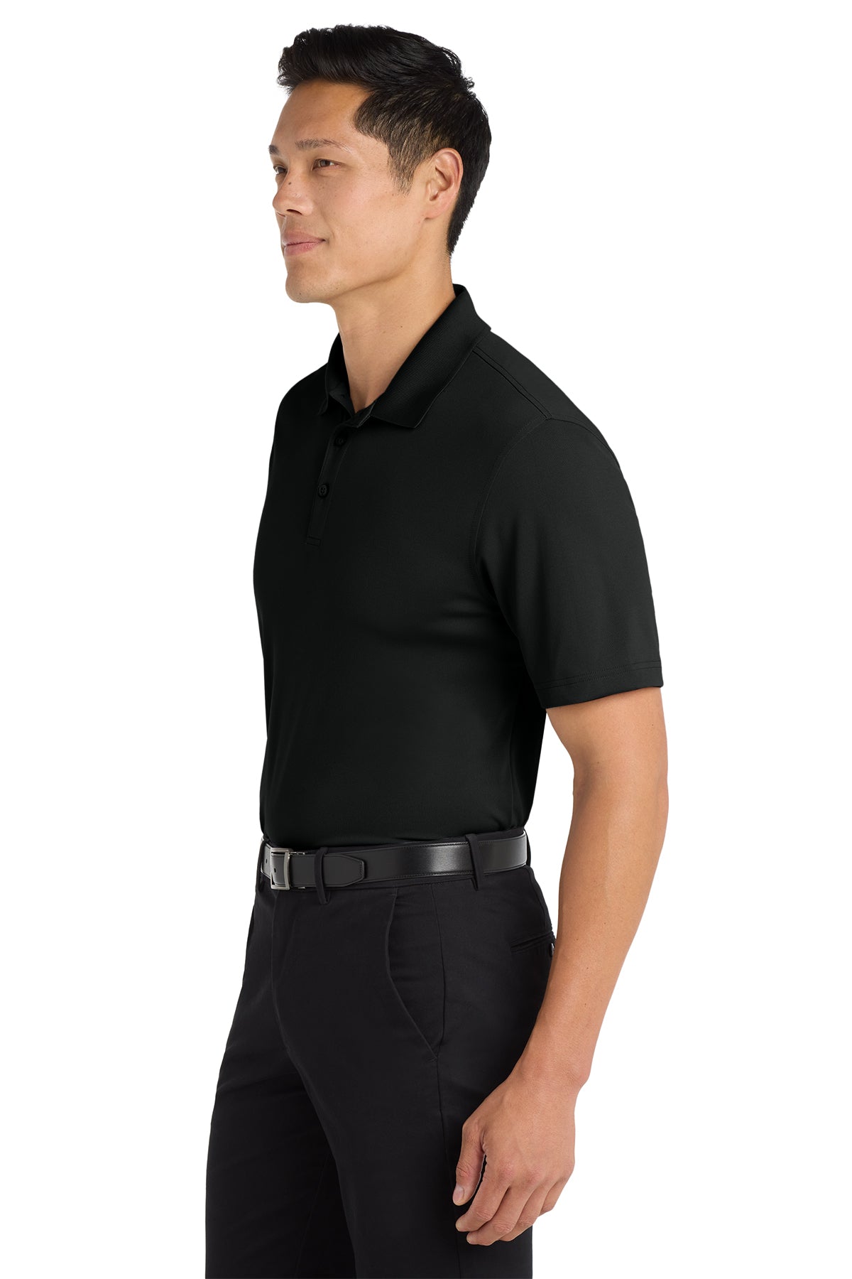 Port Authority Tall Dry Zone UV Micro-Mesh Polo, Deep Black