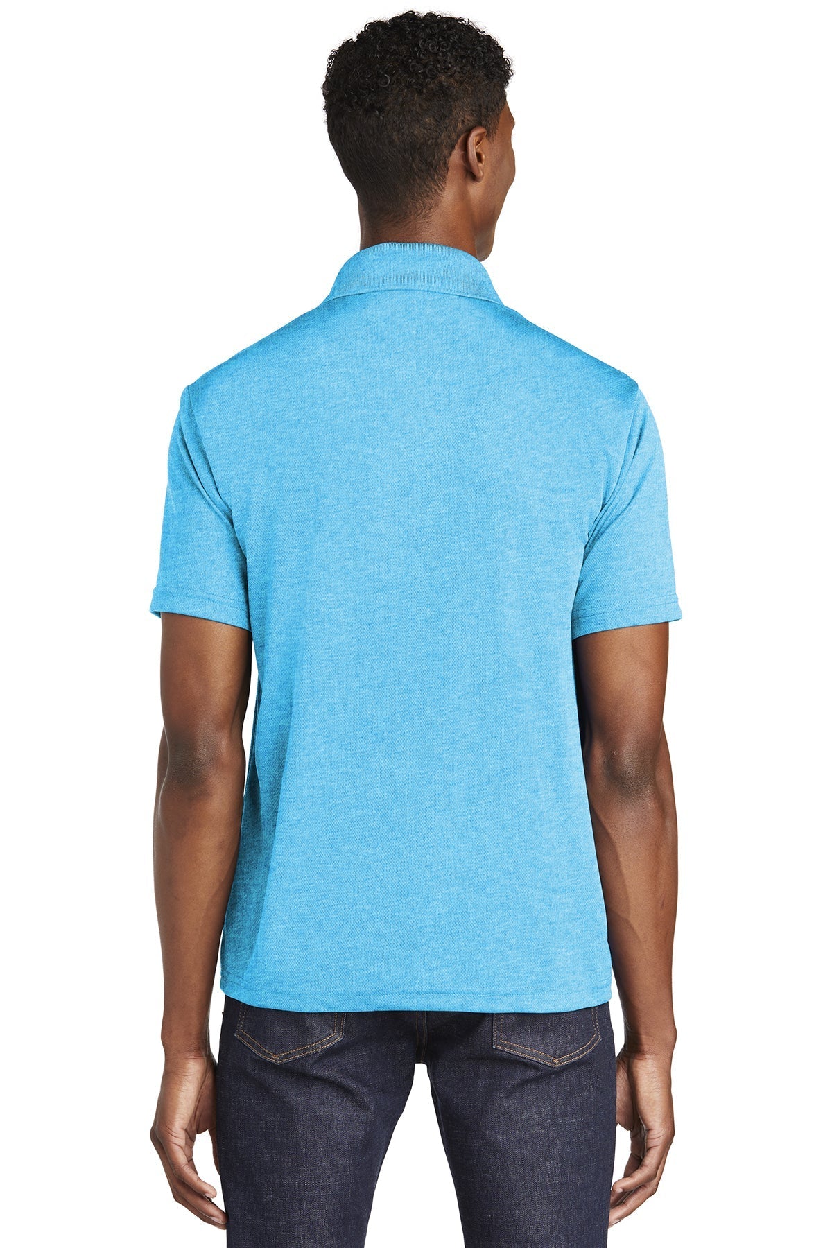 Sport-Tek PosiCharge Branded RacerMesh Polos, Pond Blue Heather [Saffire LLC]