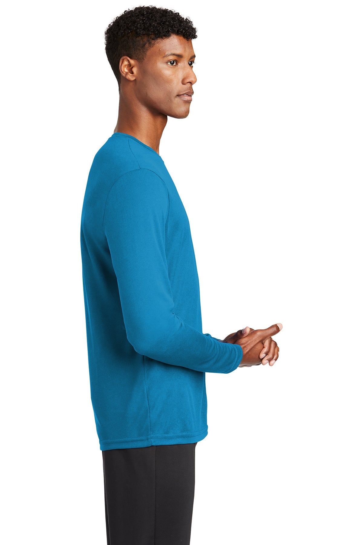 Sport-Tek PosiCharge Customized RacerMesh Long Sleeve Tee's, Pond Blue [Mecosta-Osceola ISD]