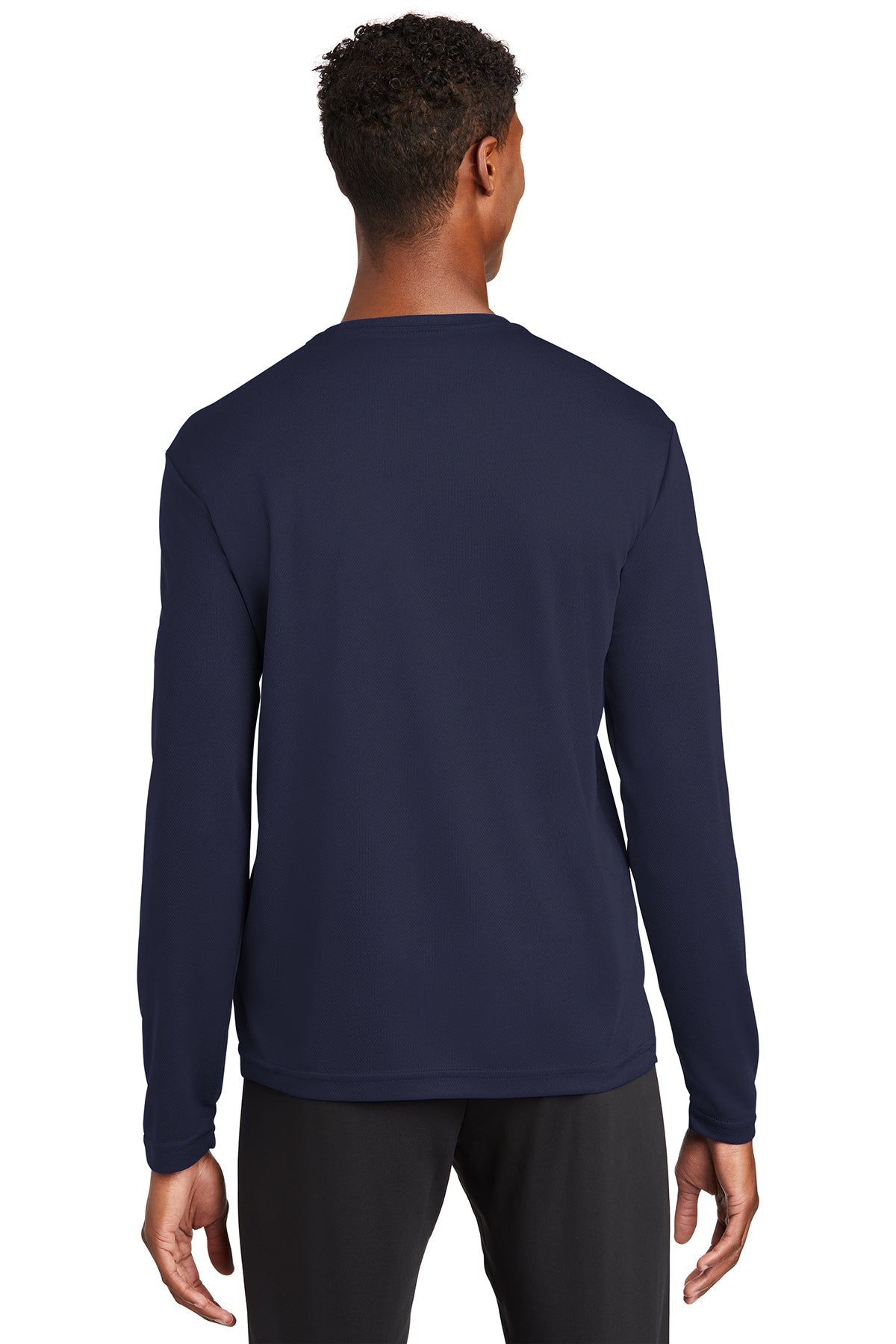 Sport-Tek PosiCharge Customized RacerMesh Long Sleeve Tee's, True Navy [Mecosta-Osceola ISD]
