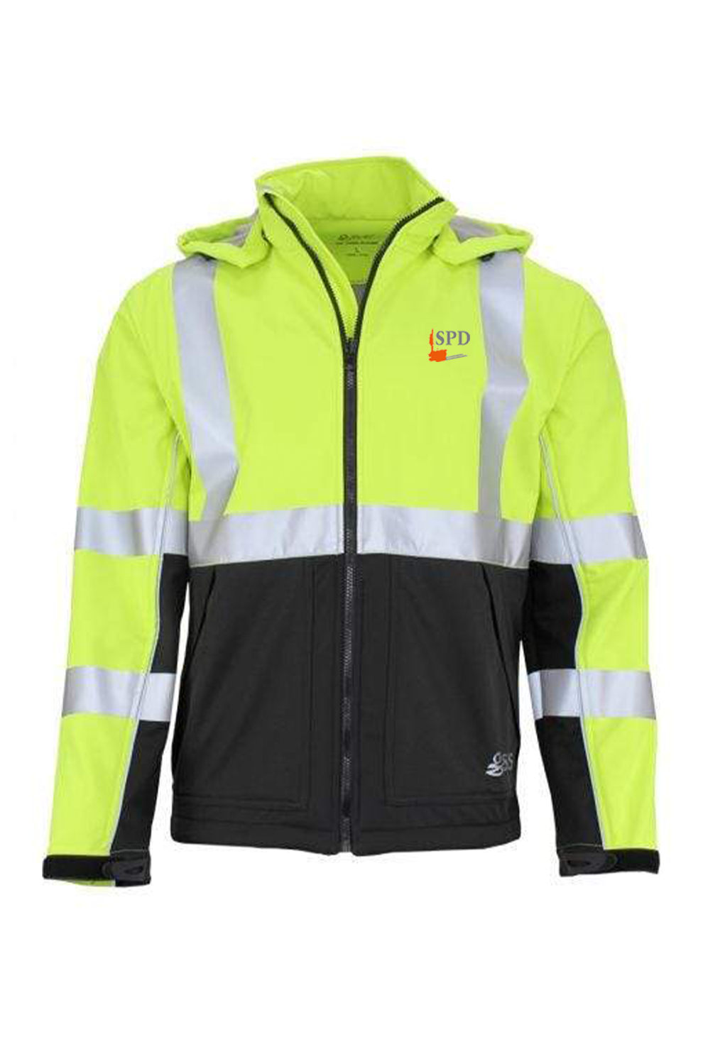 GSS Weather proof softshell with Telfon, LIME [Solar Pile Driver]