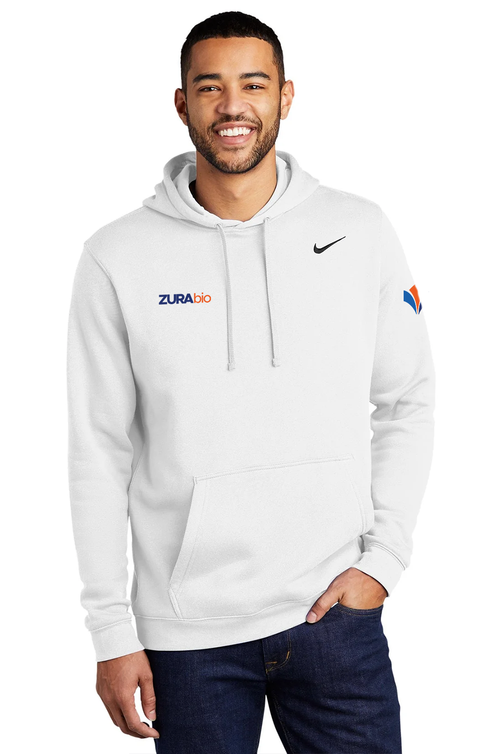 Nike Club Fleece Hoodie, White [Zura Bio]