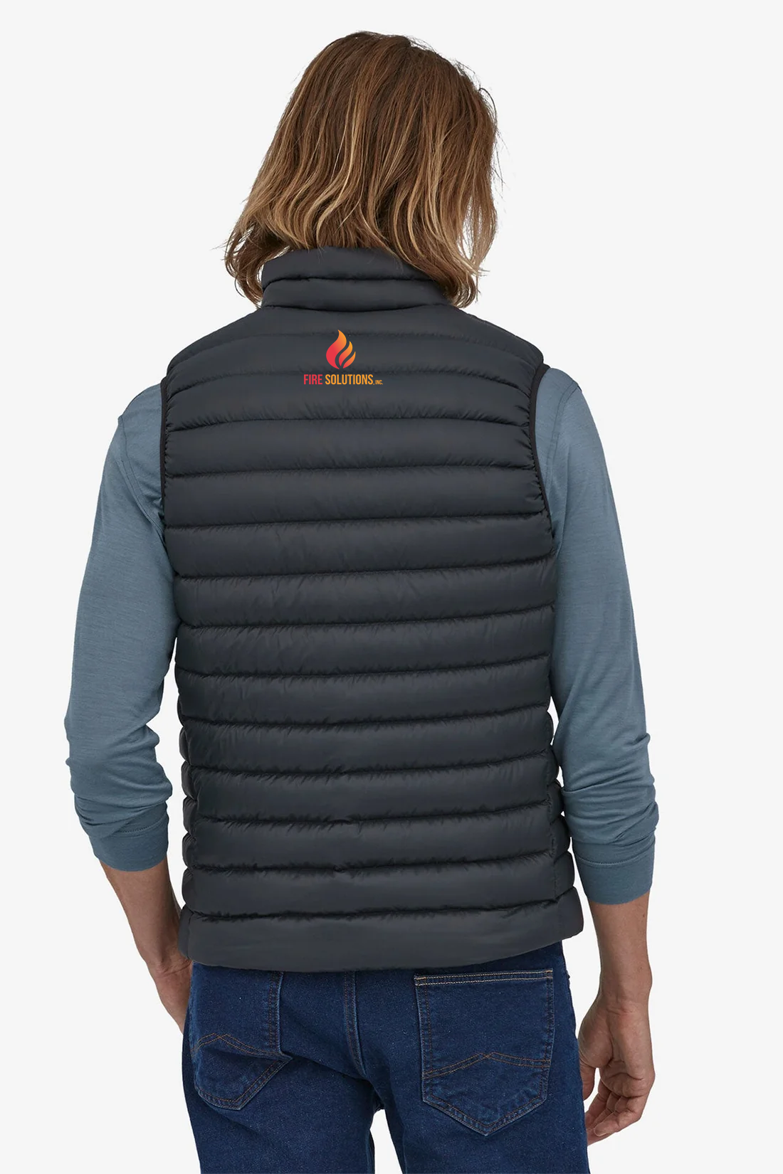 Patagonia Mens Down Sweater Vest, Black [Fire Solutions]
