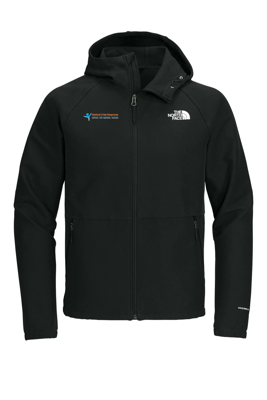 North Face Barr Lake Hooded Soft Shell Jacket, Black Heather [Harford Crisis Response]
