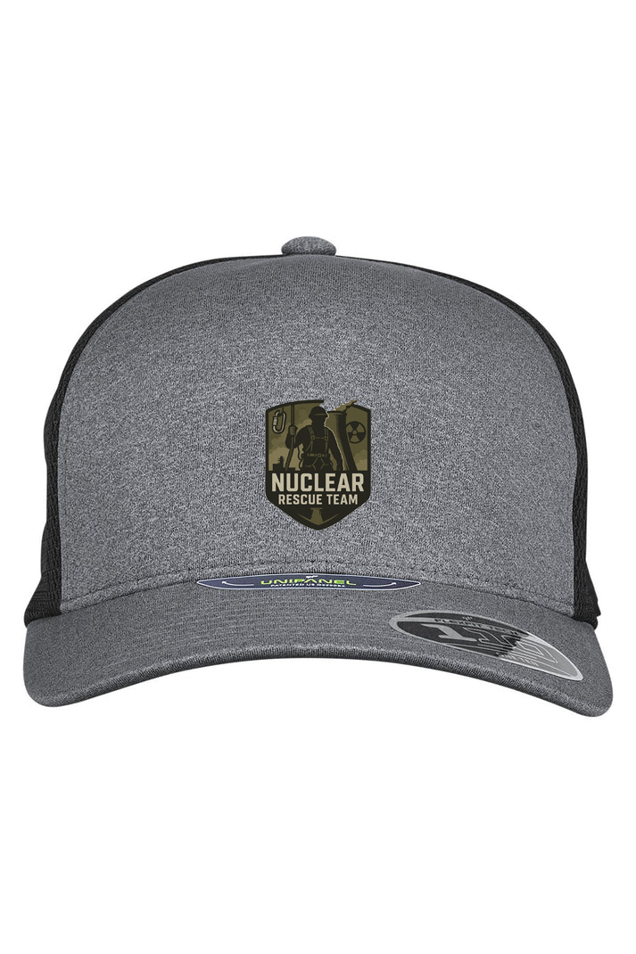 Spyder Radykl Flexfit Trucker Hat, Black/ Black Heather [Nuclear rescue]