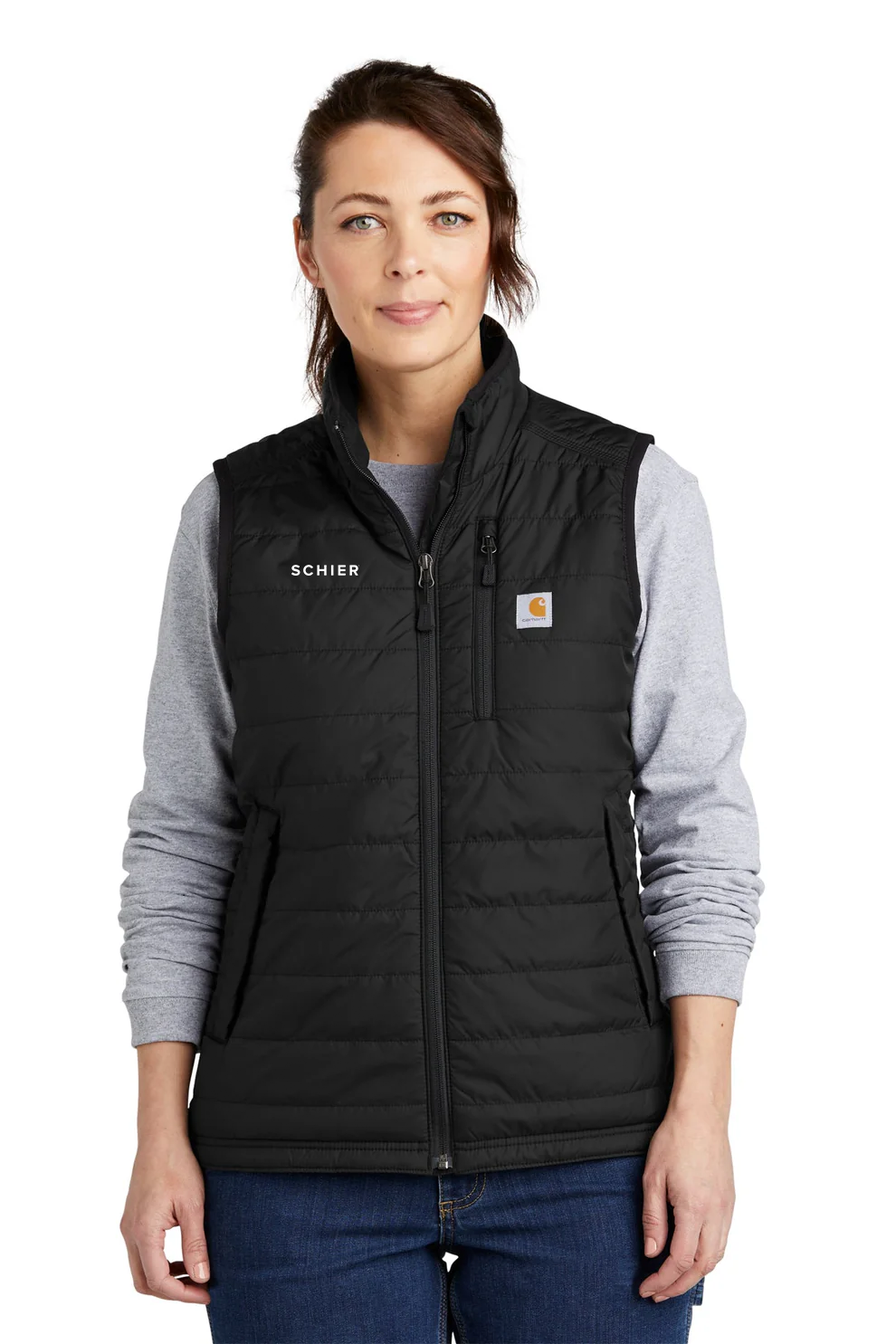 Carhartt Womens Gilliam Customized Vests, Black [Schier]