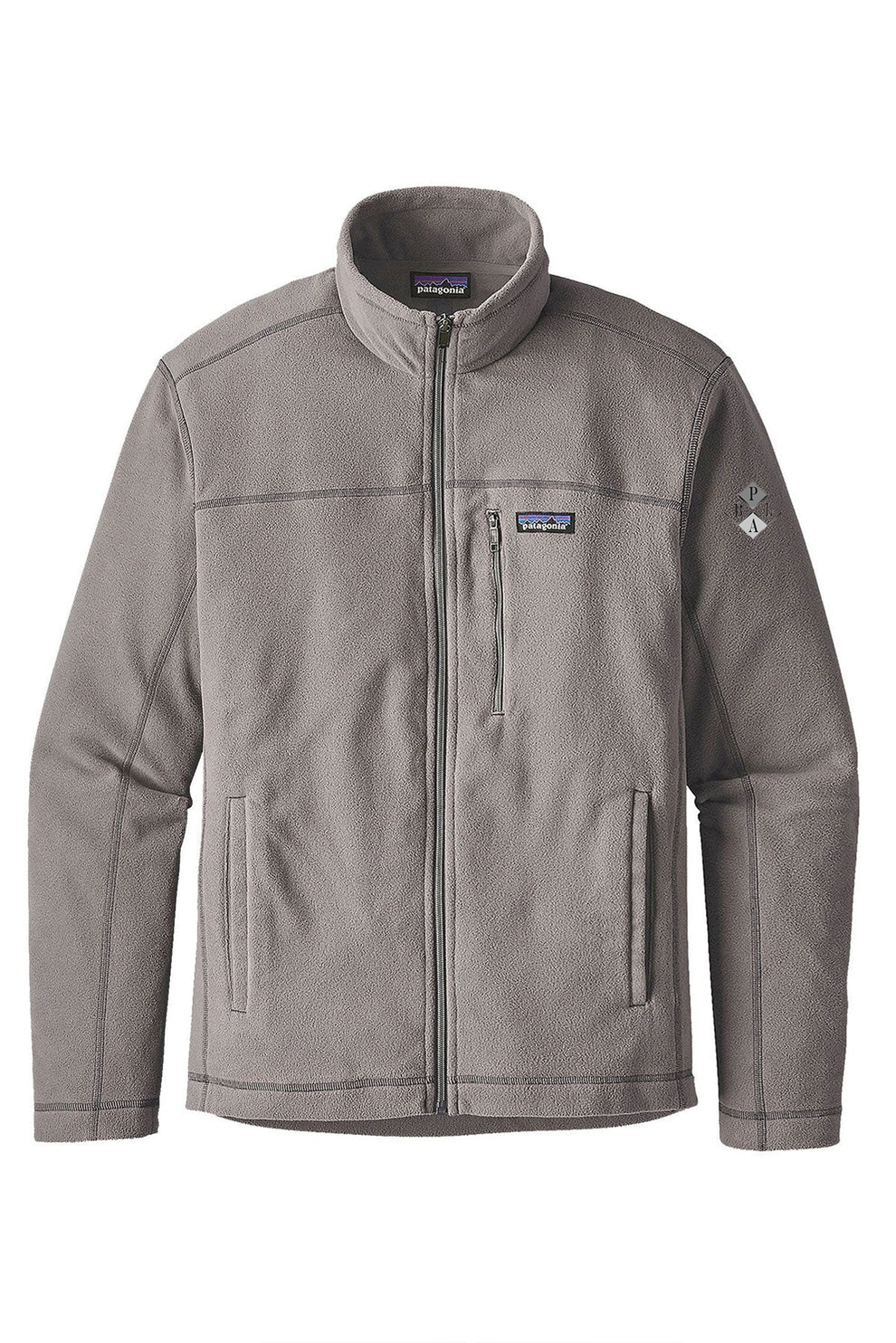 Patagonia Mens Micro D Fleece Jacket, Feather Grey [PBLA Surveying INC]