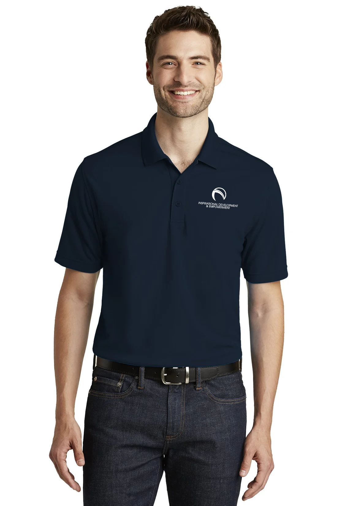 Port Authority Dry Zone UV Micro-Mesh Polo, River Blue Navy [Inspirational Development & Empowerment]