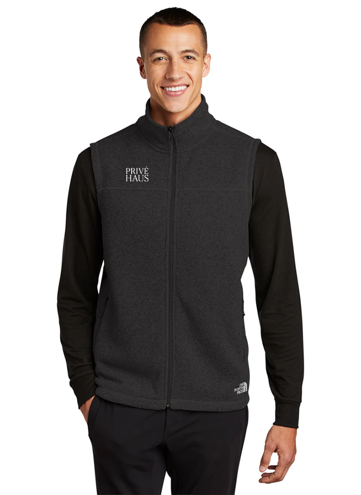 The North Face Sweater Fleece Vest, TNF Black Heather [Prive Haus]