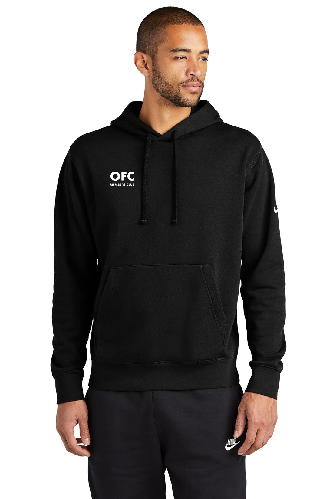 Nike Club Swoosh Hoodie, Black [Oregon Founders Club]