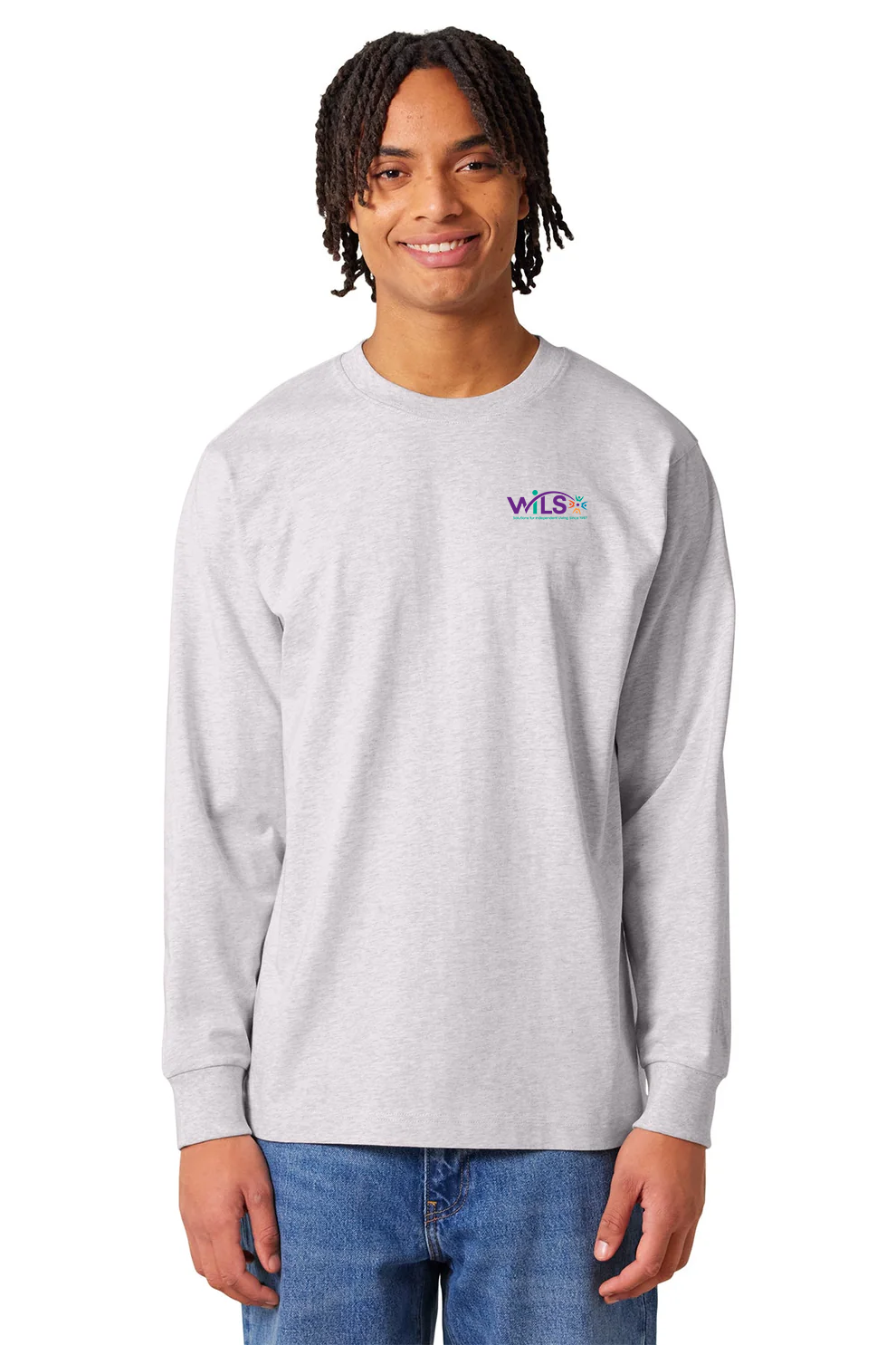 Stanley Stella Unisex Freestyler Heavyweight Long Sleeve Tee, Cool Heather Grey [WILS]