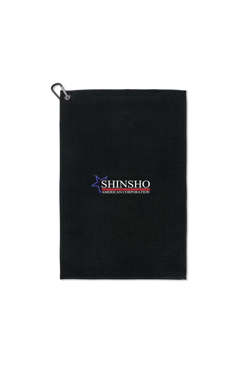 Golf Links Waffle Weave Towel, Black [SAC Branded Merchandise Store]