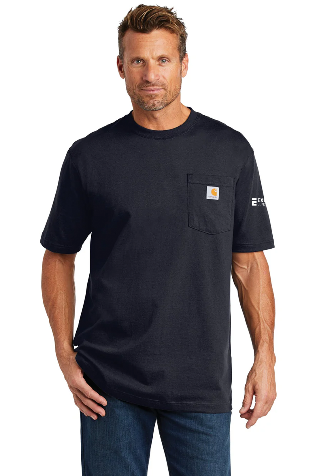 Carhartt Workwear Pocket T-Shirt, Navy [Executive Construction]