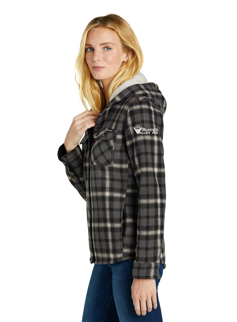 Eddie Bauer Ladies Woodland Shirt Jacket, Grey Steel Bone [Black's Valley AG]