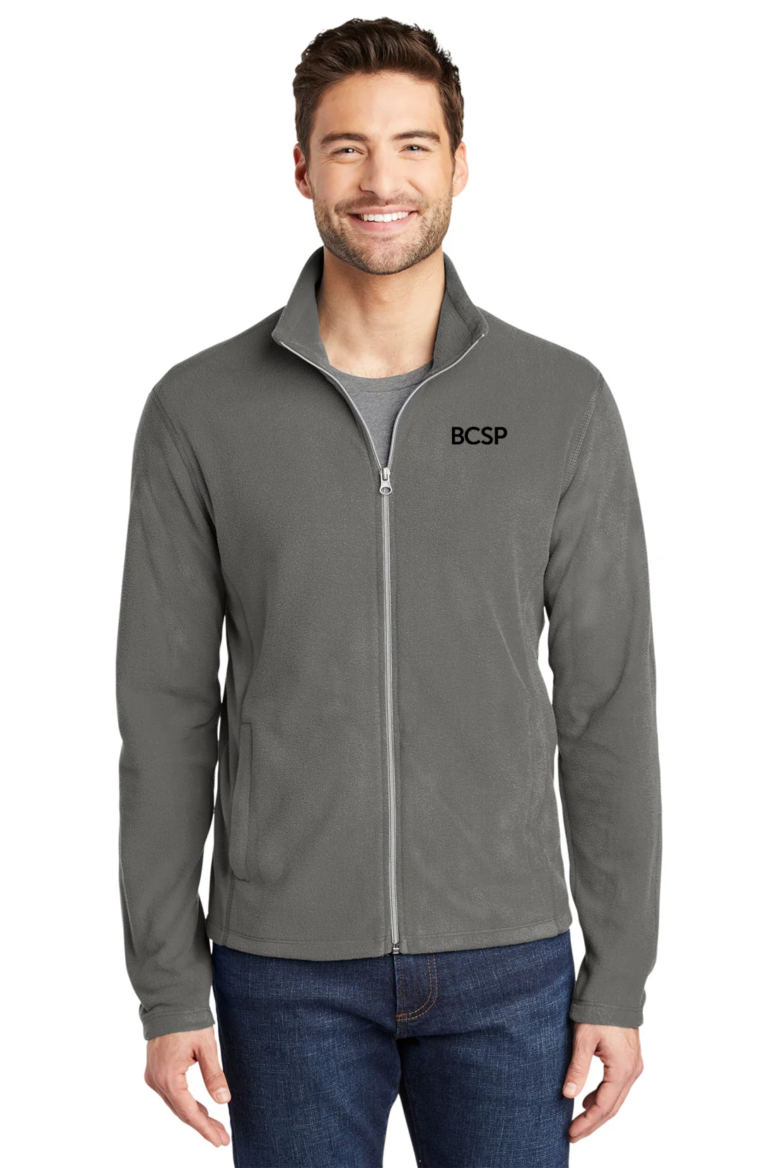 Port Authority MicroFleece Jacket, Pearl Grey [BCSP]