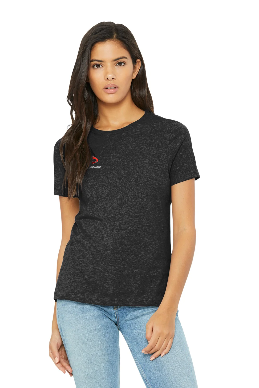 Bella Canvas Womens Relaxed Triblend T-Shirt, Charcoal Black [BC Forward]