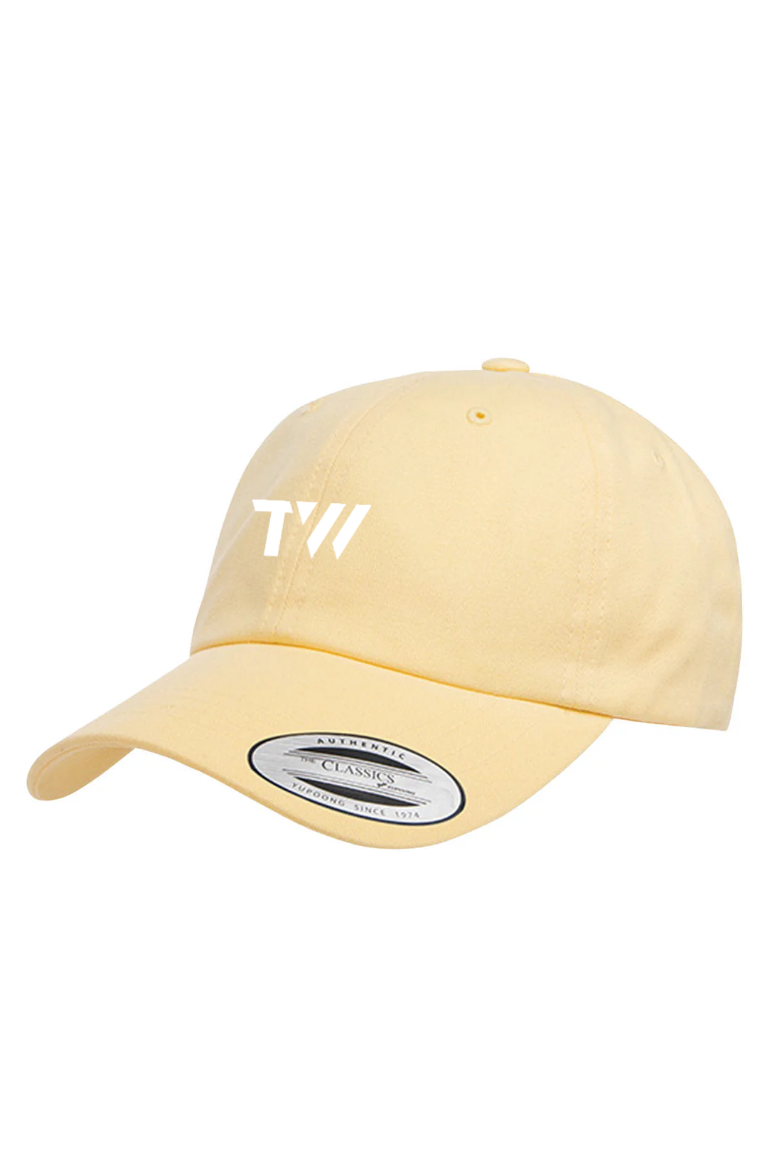 Yupoong Peached Cotton Twill Dad Cap, Yellow [TW Constructors]