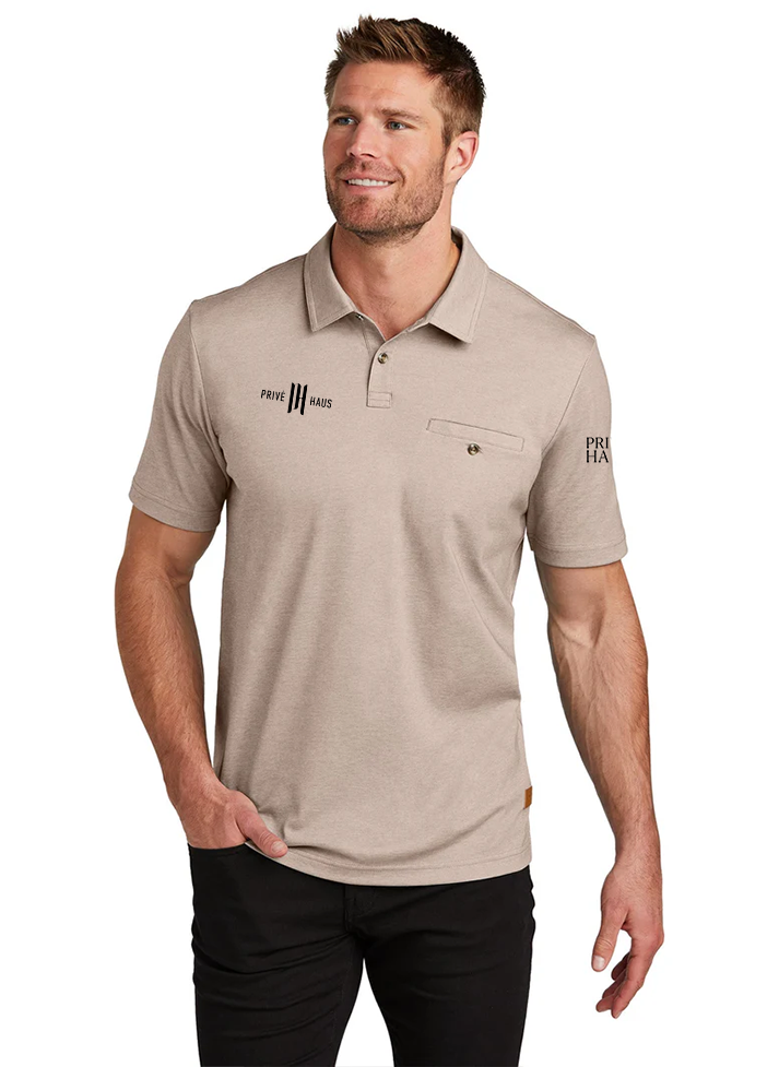 TravisMathew Sunsetters Pocket Polo, Portabella Heather [Prive Haus]