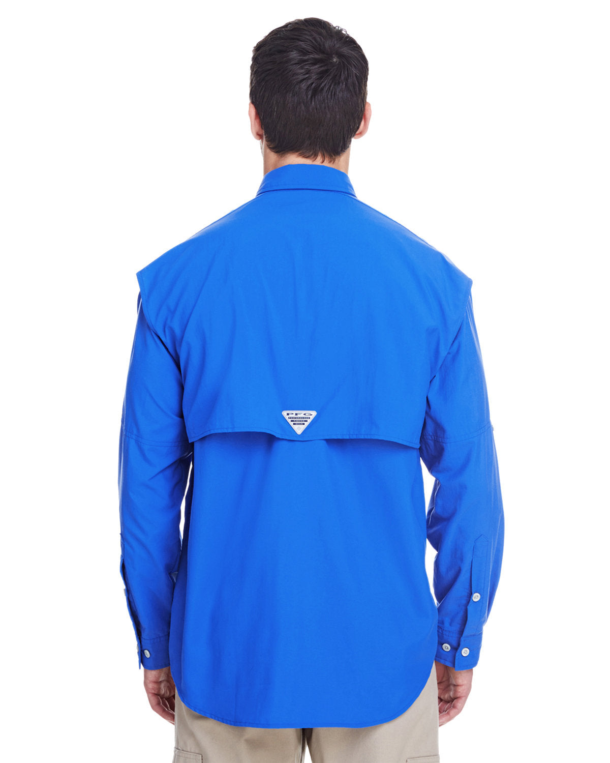 columbia_7048_vivid blue_company_logo_button downs