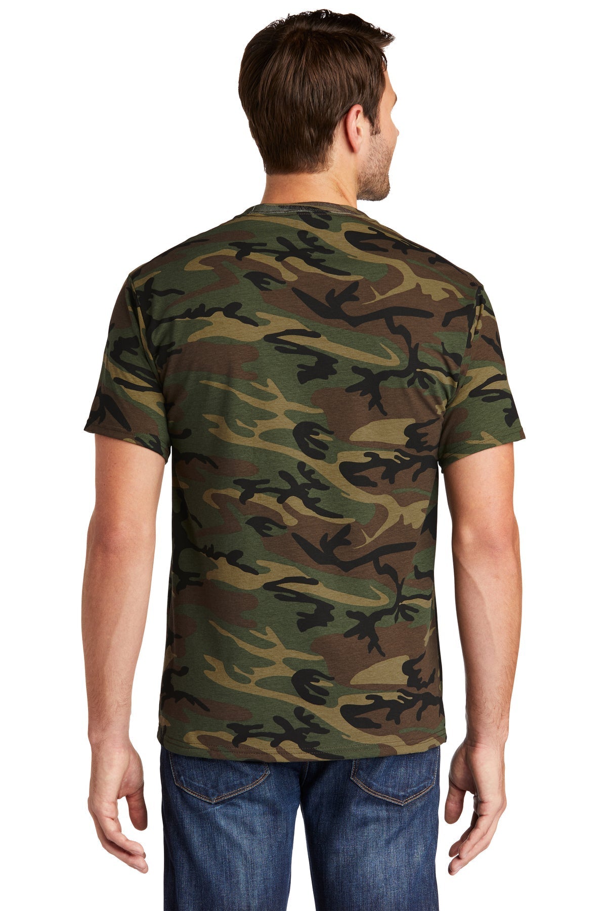 Port & Company Core Cotton Custom Camo Tee's, Military Camo [Milford Mining Company Utah]