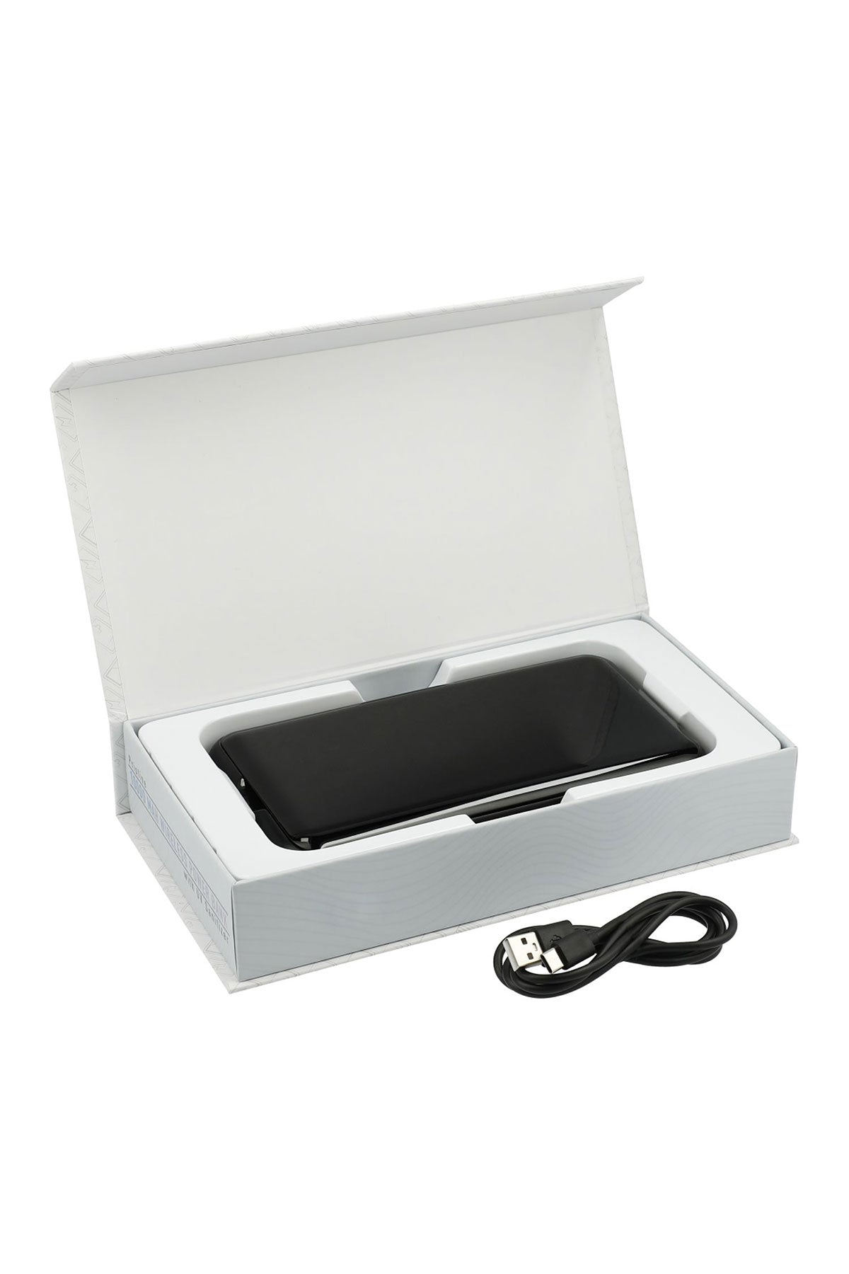 Pristine Custom 10000 Wireless Power Bank w/ UV Sanitizer, Black