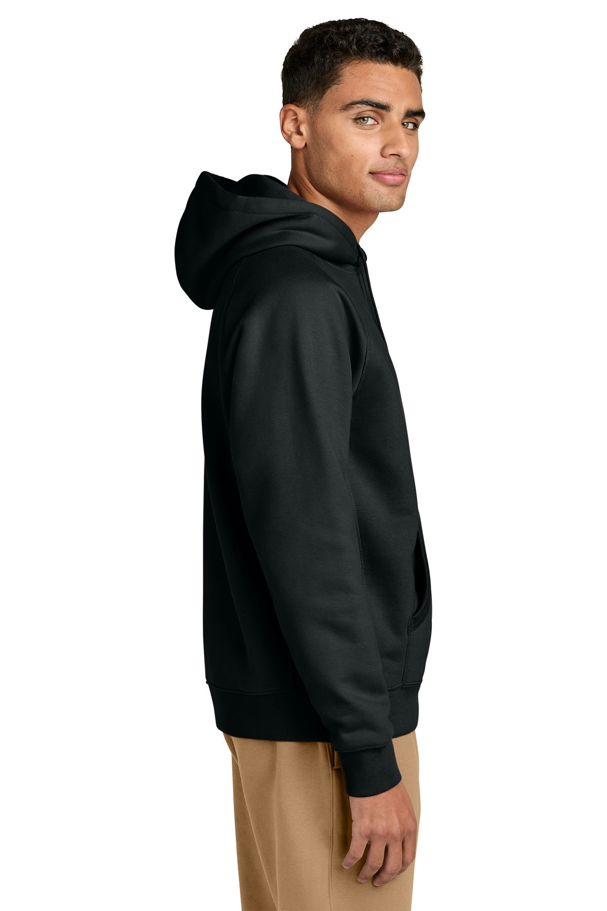 Stanley/Stella Unisex Striker Hooded Custom Sweatshirt, Black