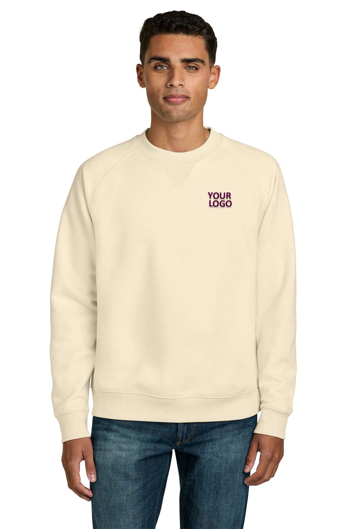 Stanley/Stella Unisex Knoxer Crewneck Custom Sweatshirt, Natural