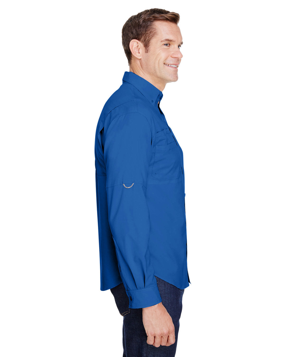 columbia_7253_vivid blue_company_logo_button downs