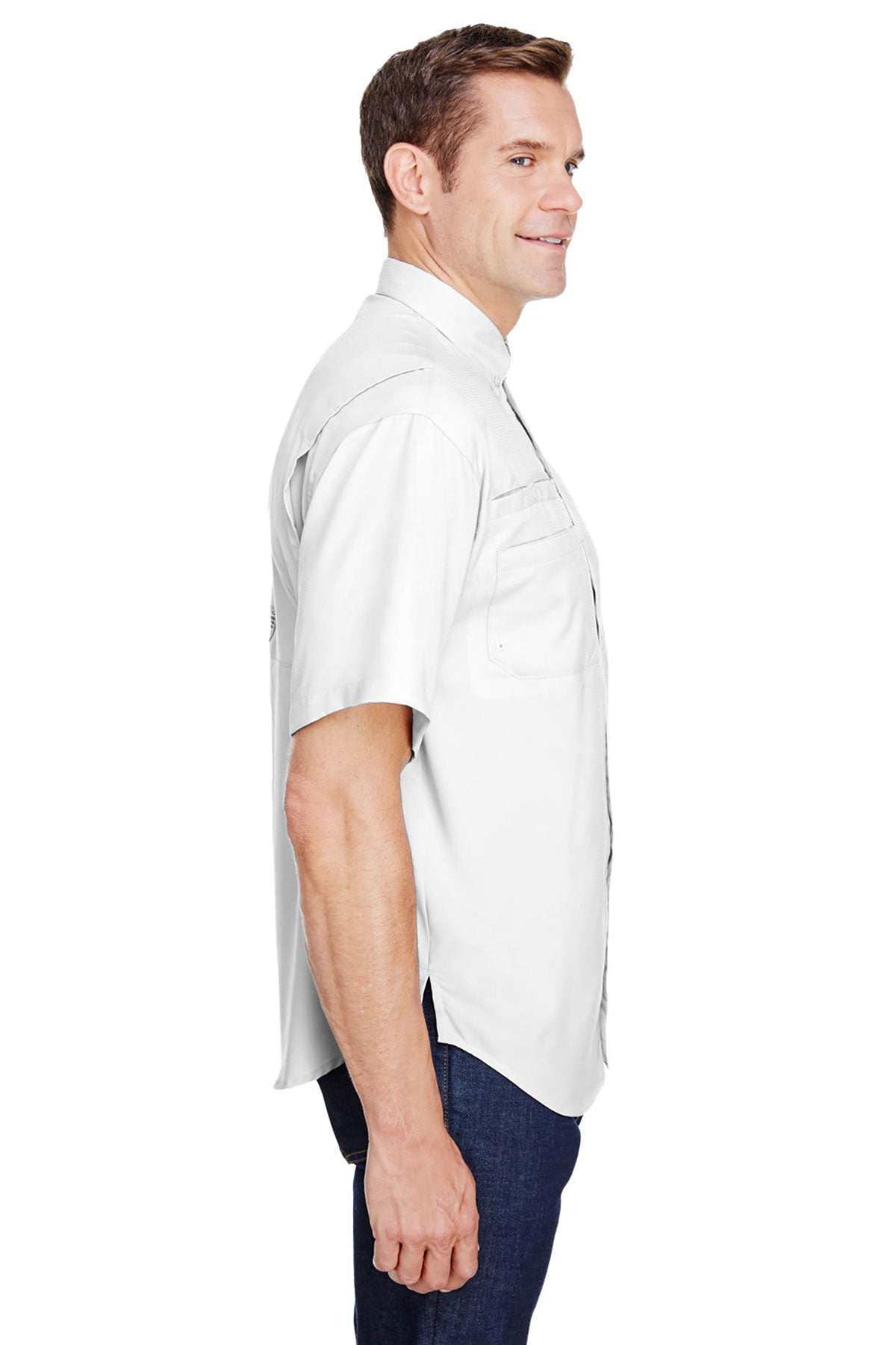 Columbia Tamiami II Short Sleeve Shirt, White [GuidePoint Security]