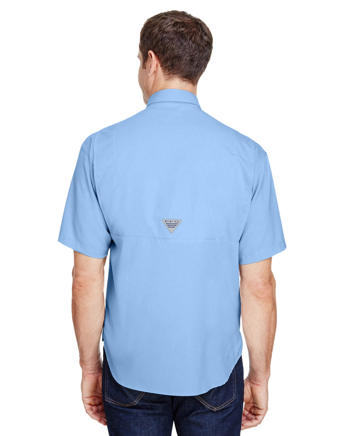 Custom Columbia Mens Tamiami Short-Sleeve Shirt, Sail
