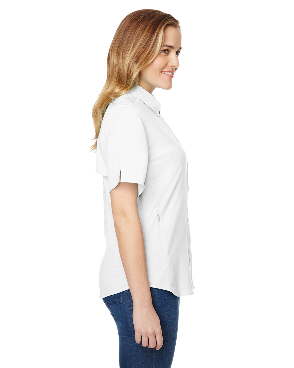 Columbia Ladies Tamiami Ii Short Sleeve Shirt, White [Calvada Surveying Inc]