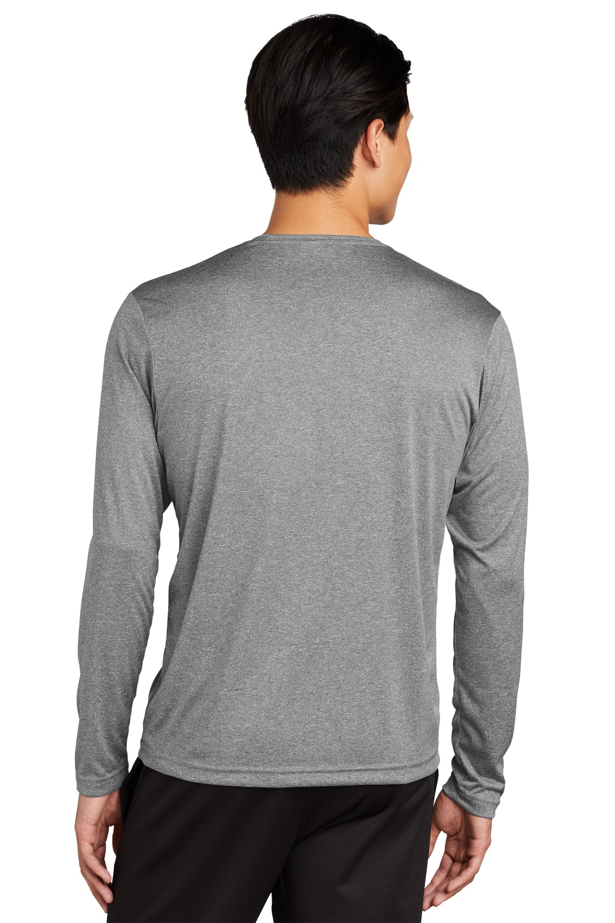 Sport-Tek Long Sleeve Customized Heather Contender Tee's, Vintage Heather [NexTech Solutions]