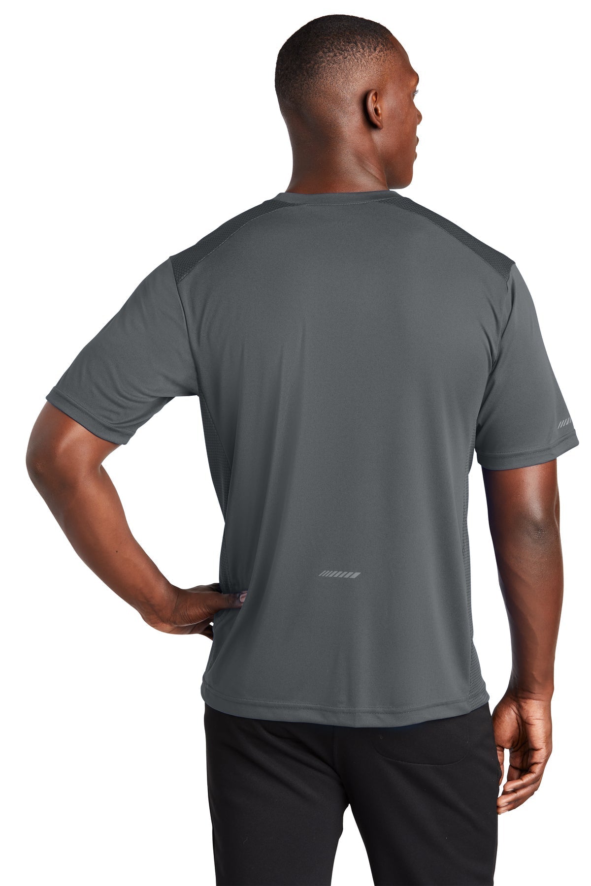 Sport-Tek PosiCharge Custom Elevate Tee's, Iron Grey [Powell's Plumbing LLC]