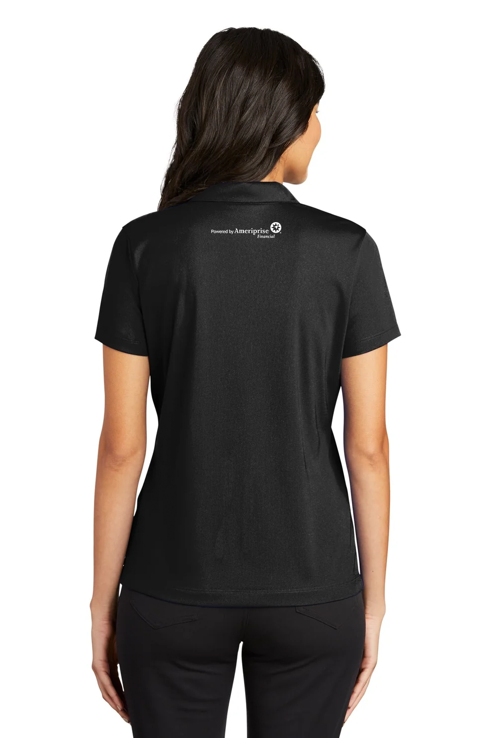 Nike Ladies Dri-FIT Vertical Mesh Polo, Black [CIO Wealth Strategies]