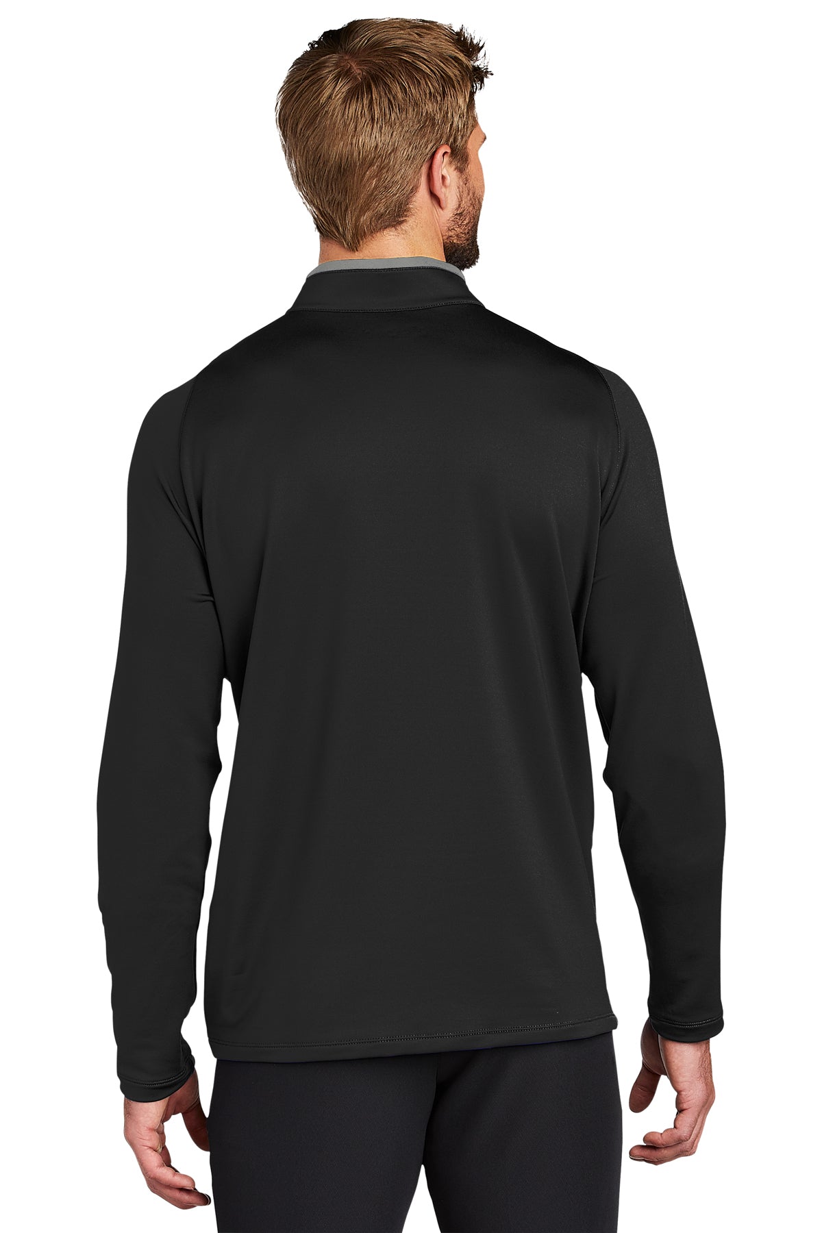 Nike Dri-FIT Stretch Custom Quarter Zip Cover-Ups, Black/ Dark Grey [Transition Franchise Brands]