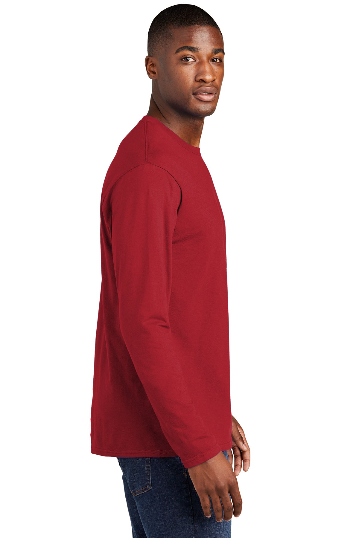 Port & Company Long Sleeve, Team Cardinal [Indiana University School of Medicine]