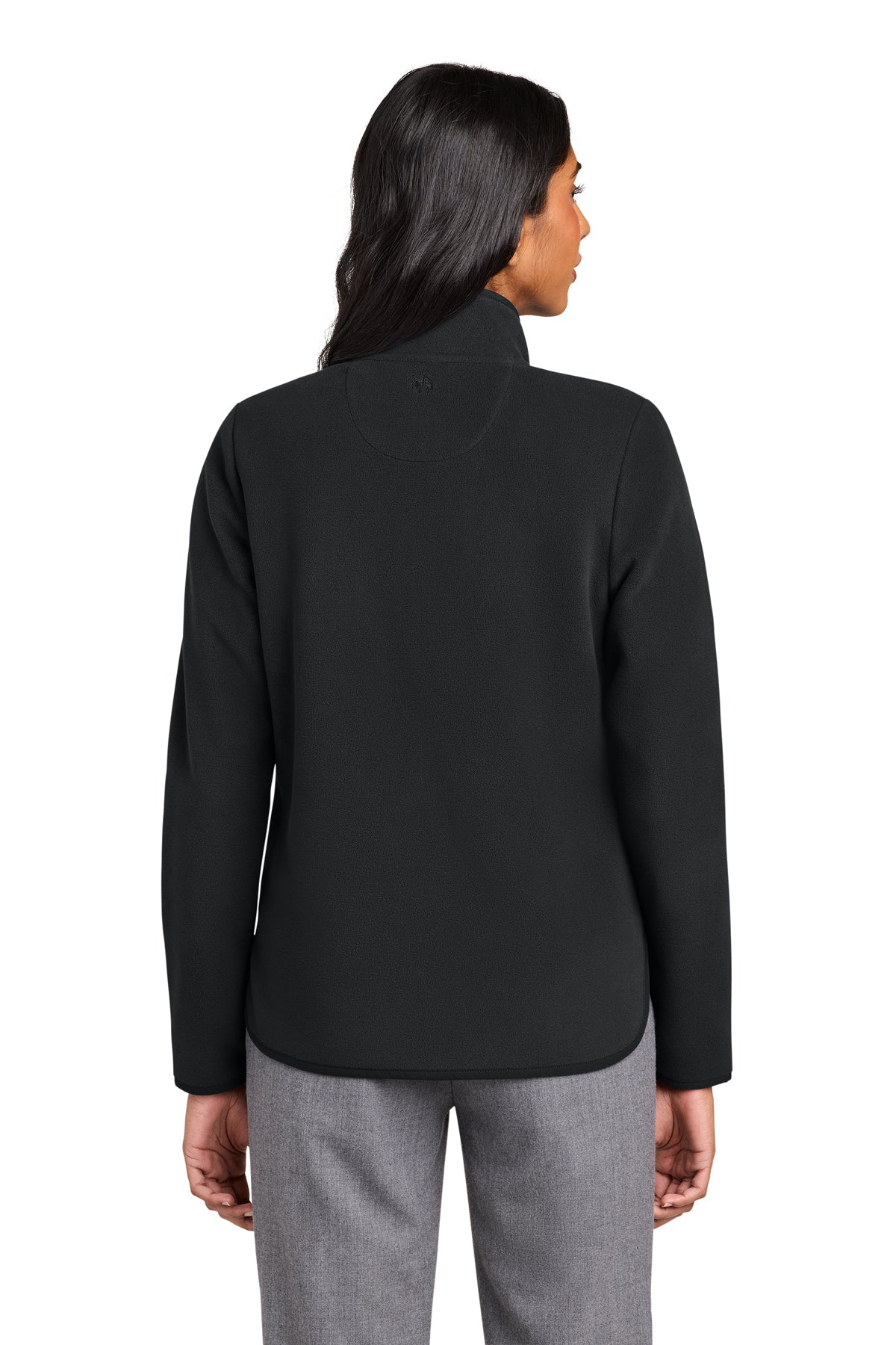 Brooks Brothers Women’s Custom Fleece Jacket, Deep Black