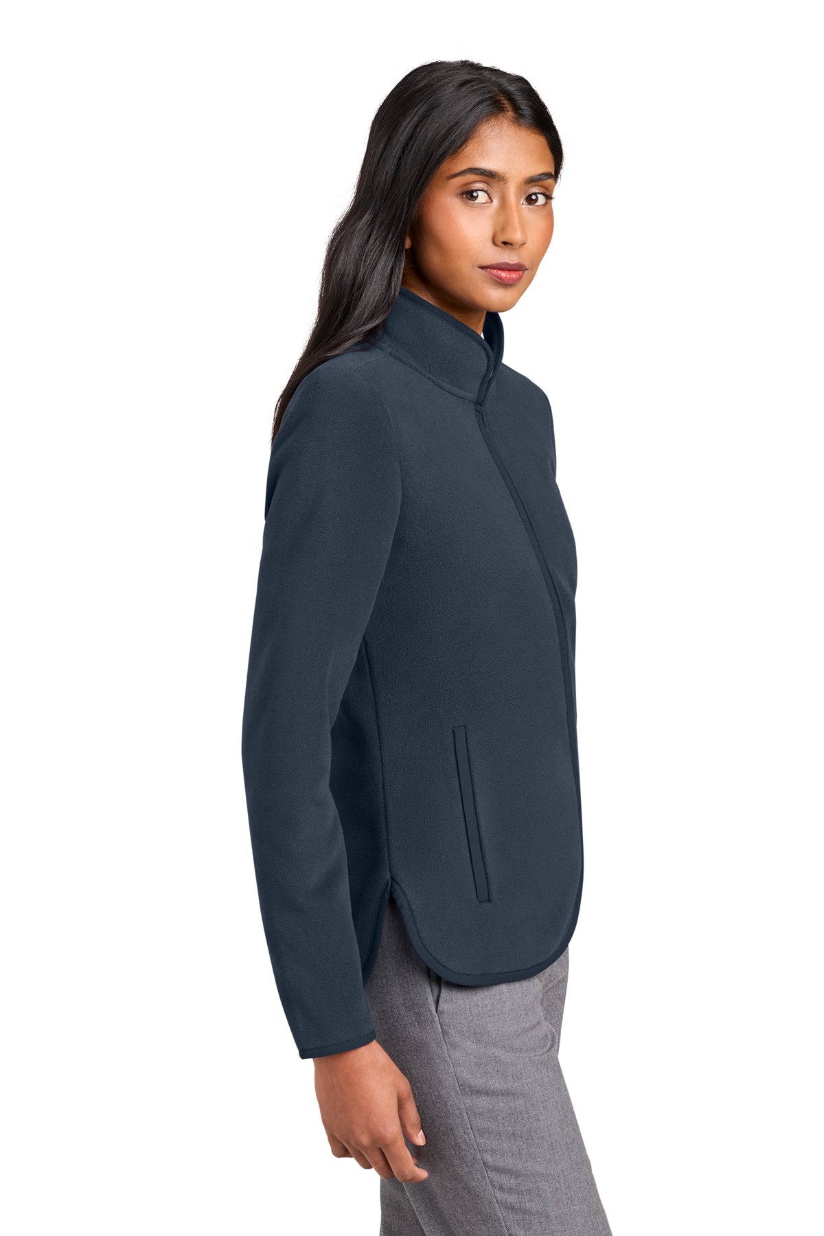 Brooks Brothers Women’s Custom Fleece Jacket, Night Navy
