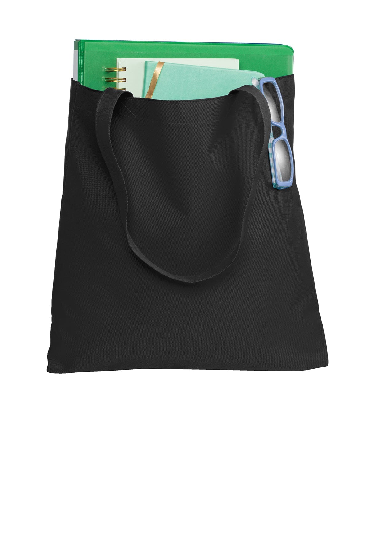 Port Authority Document Custom Totes, Black