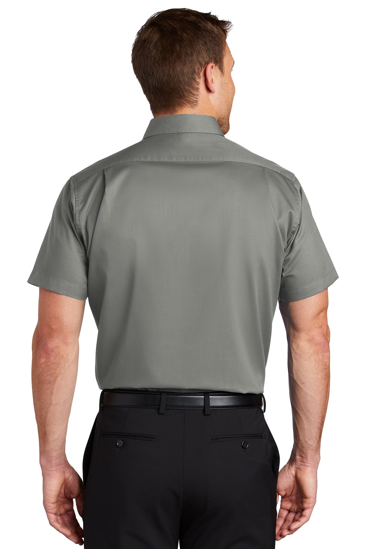 Port Authority Short Sleeve SuperPro Custom Twill Shirts, Monument Grey [TruNorthern]