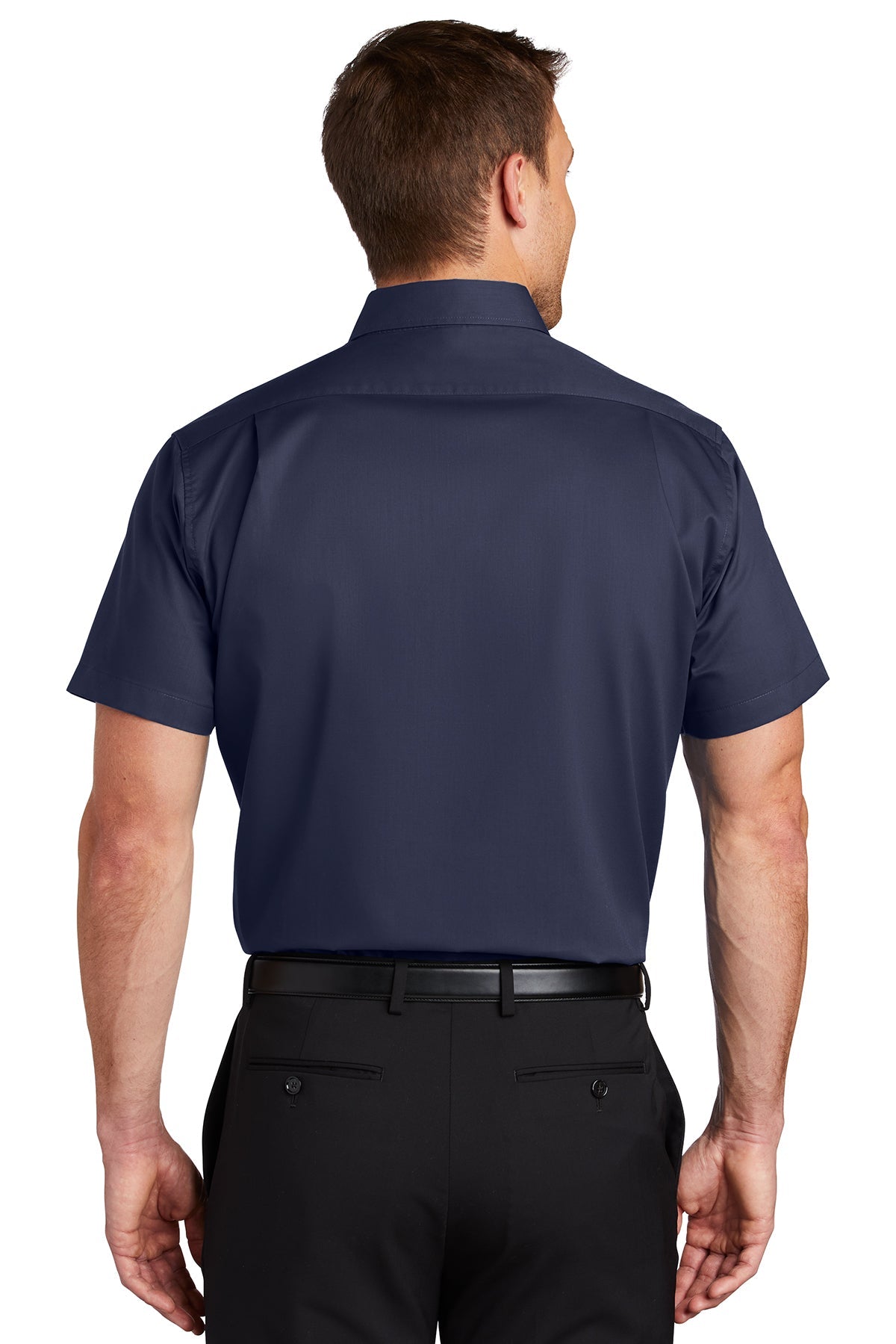 Port Authority Short Sleeve SuperPro Custom Twill Shirts, True Navy [Fooda]