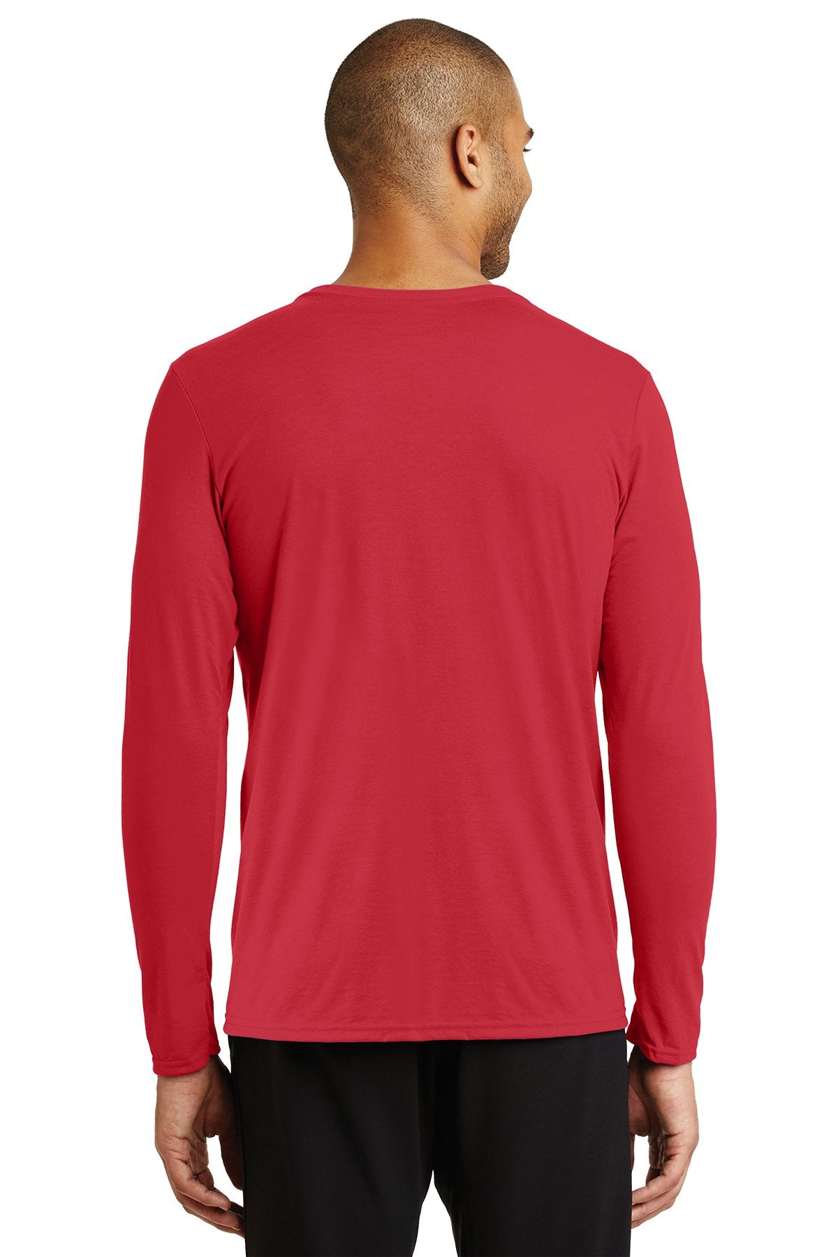 Gildan Performance Long Sleeve T Shirt Red [Simple Construction]
