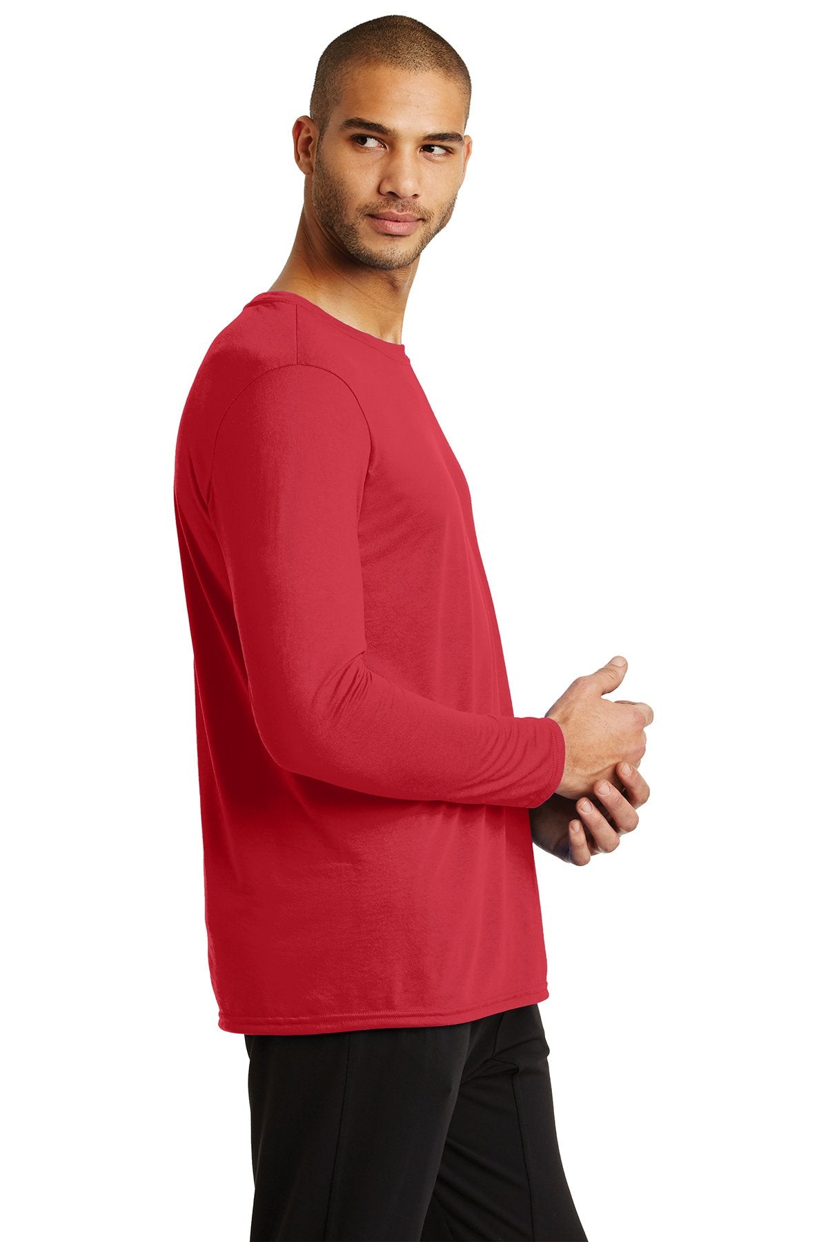 Gildan Performance Long Sleeve T Shirt Red [Simple Construction]