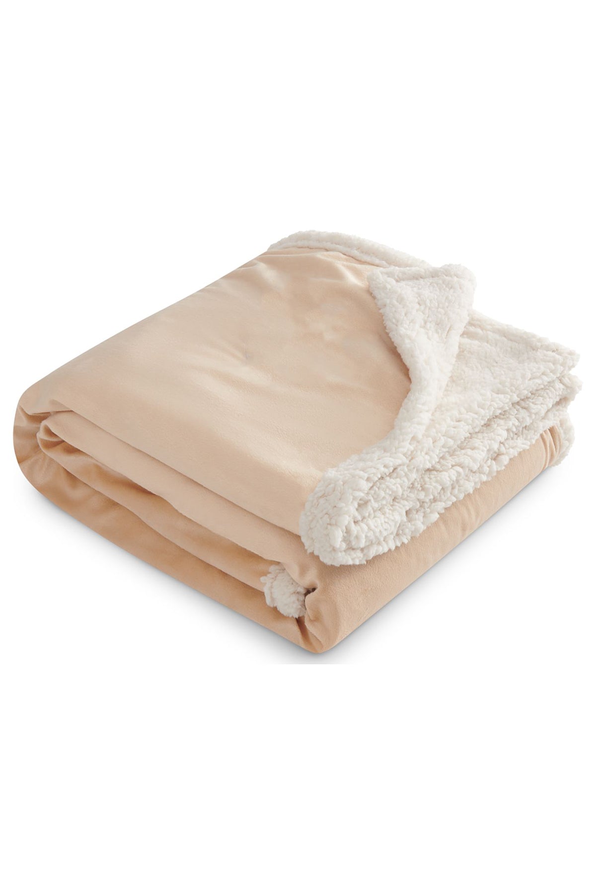 Field & Co Cambridge Oversized Sherpa Blanket, Tan
