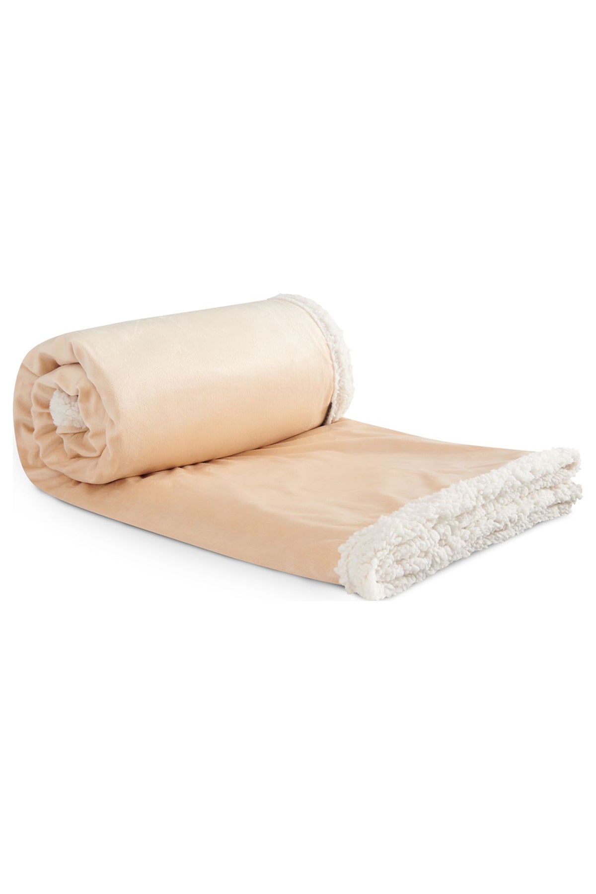 Field & Co Cambridge Oversized Sherpa Blanket, Tan