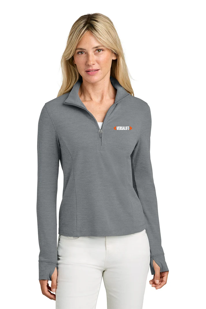 TravisMathew Women’s Onward 1/2-Zip, Quiet Shade Grey Heather [Versalift]